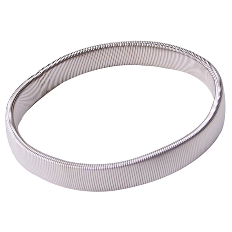 1pc Unisex Punk solido braccialetto elastico manica in metallo cerchio molle filo d'acciaio bracciale bracciale perimetro 26cm