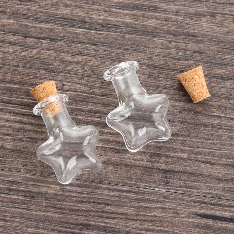 Mini bouteille de souhait en verre avec bouchon en liège, 10 pièces, petites bouteilles de souhait à dérive claires pour fête de mariage, fournitures de décoration de maison