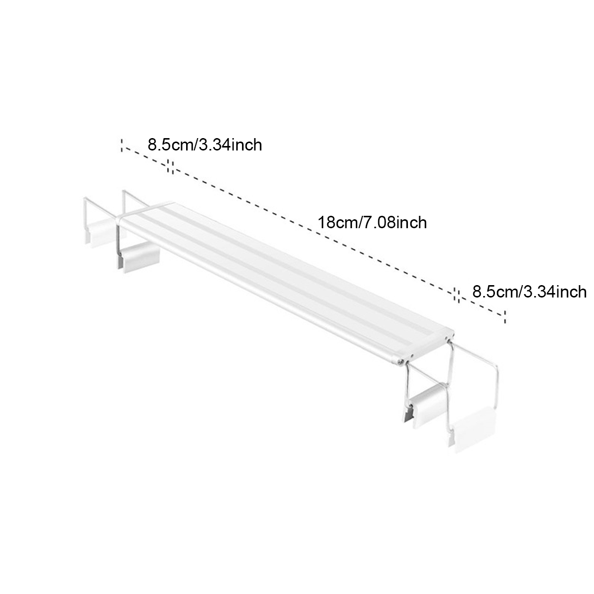 Aquarium LED Light Tube Lamp RGB Fish Tank Lights Indoor Full Spectrum Aquatic Plant Grow Lamp Decor with EU Power Plug 220V: WHITE