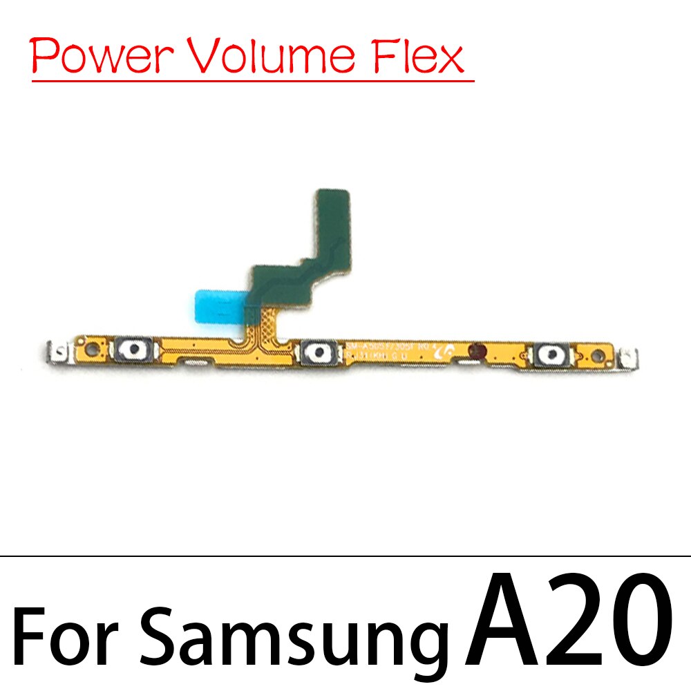 Przełącznik zasilania On / Off przycisk klawisz głośności przycisk Flex Cable dla Samsung A01 A11 A10S A20S A30S A51 A10 A20 A30 A40 A50 A60 A70 A42: A20