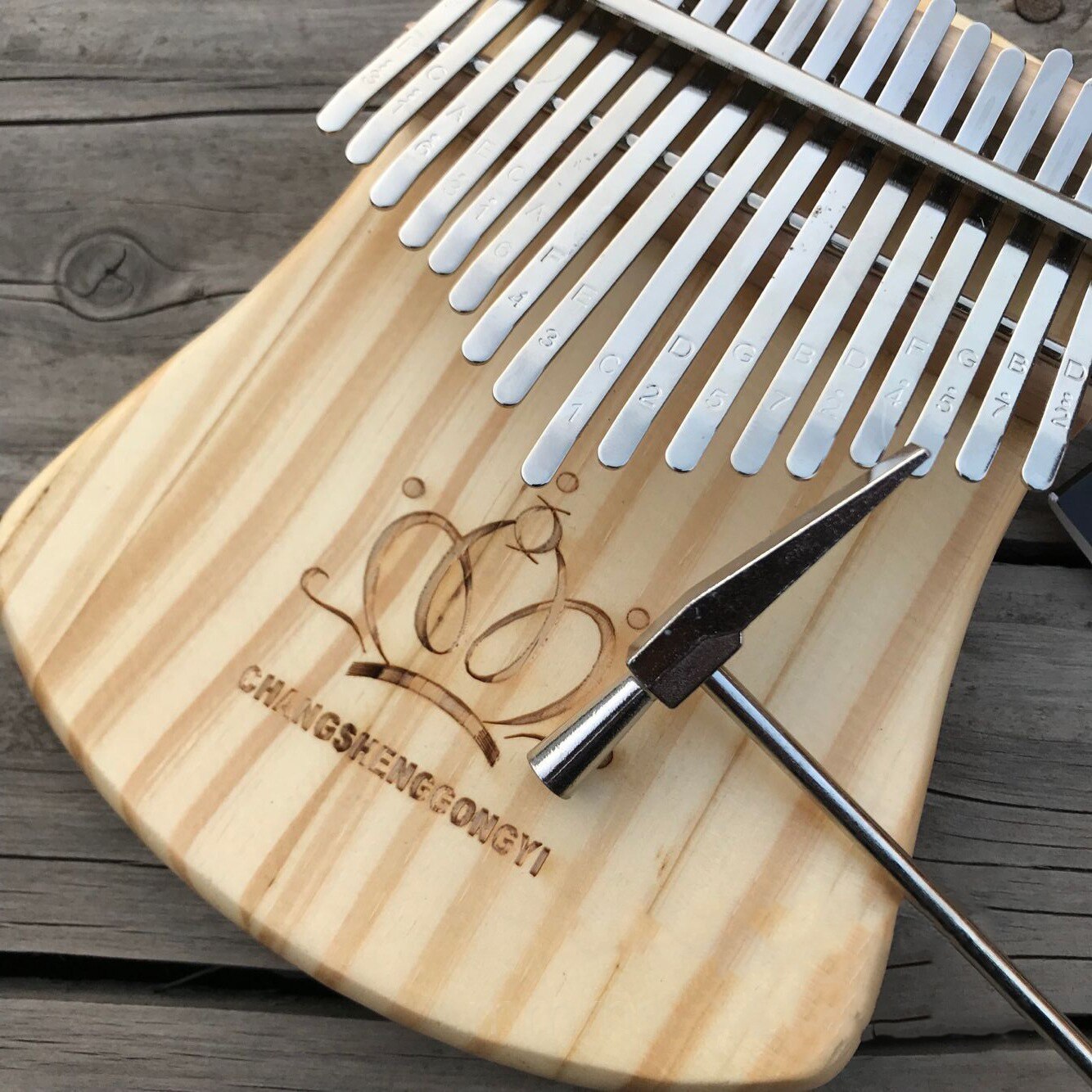 17 Keys Kalimba African Solid Thumb Finger Piano Wood Kalimba Portable Musical Instrument Thumb Piano