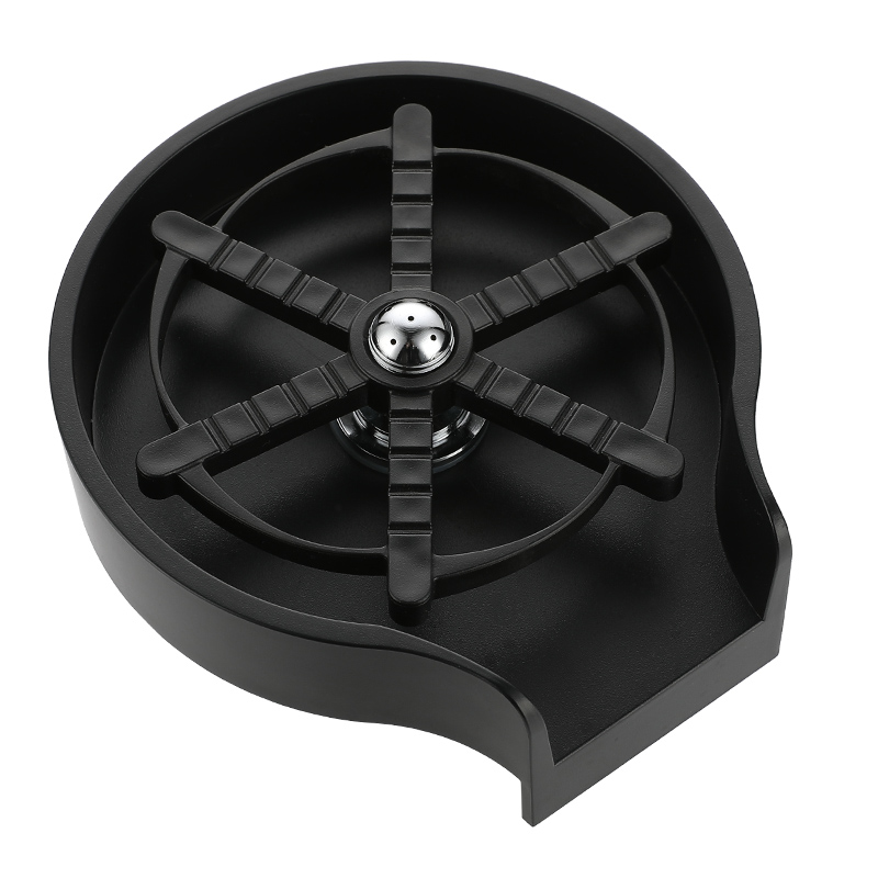 KOHEEL Automatic Cup Washer Bar Glass Rinser Coffee Pitcher Wash Cup Tool Kitchen Kitchen Tools &amp; Gadgets Specialty Tools: Black