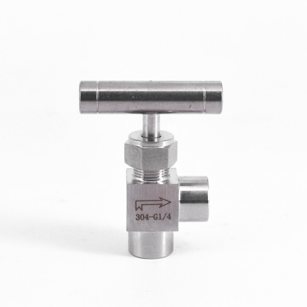 1/8" 1/4" 3/8" 1/2" BSP Female Angle Needle Valve Crane 915 PSI 304 Stainless Flow Control With One-Shape Handle