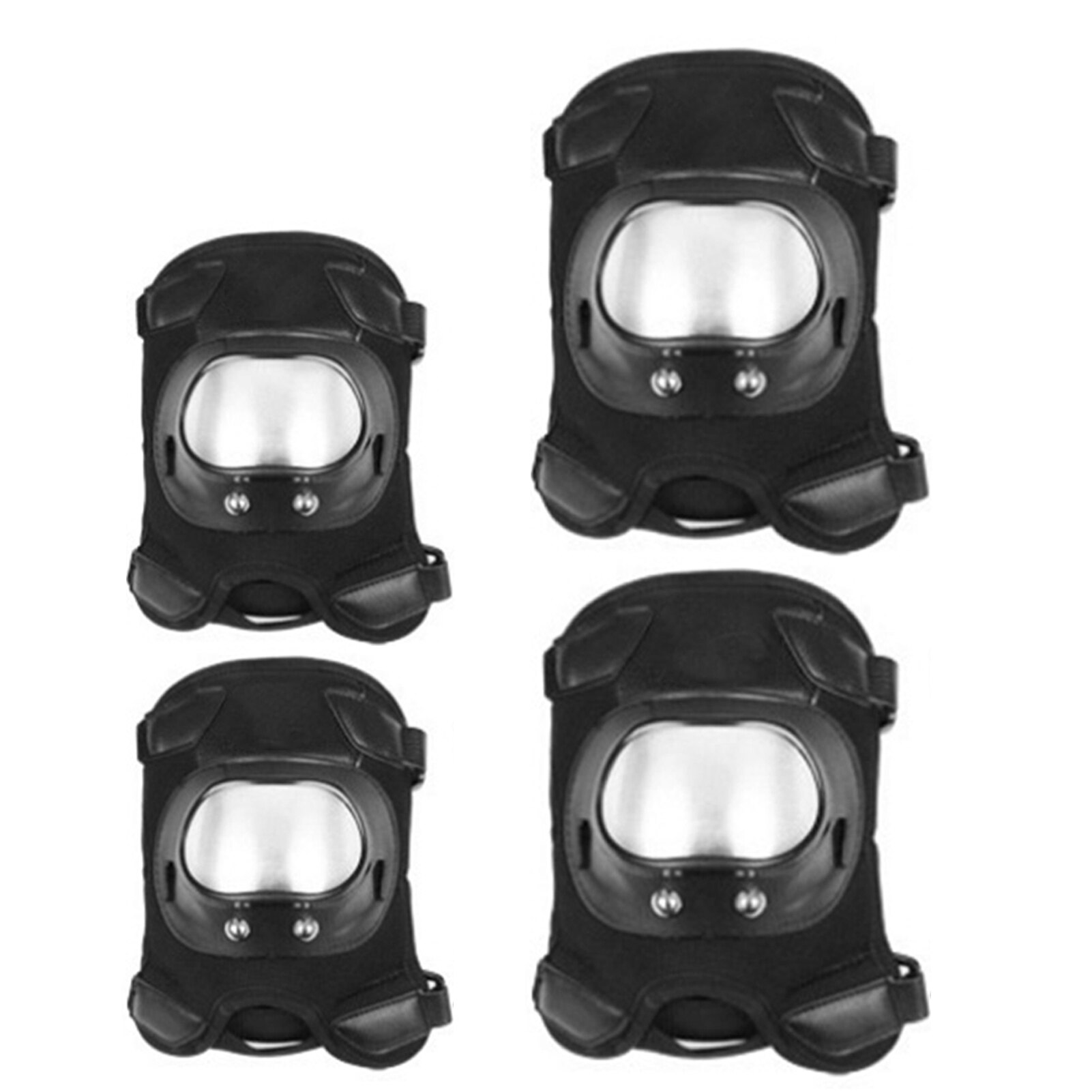 4 Pçs/set Moto Knee & Elbow Pads de Proteção Patinação Joelheiras Motocross Equitação Protecção Pads Conjunto de Proteção