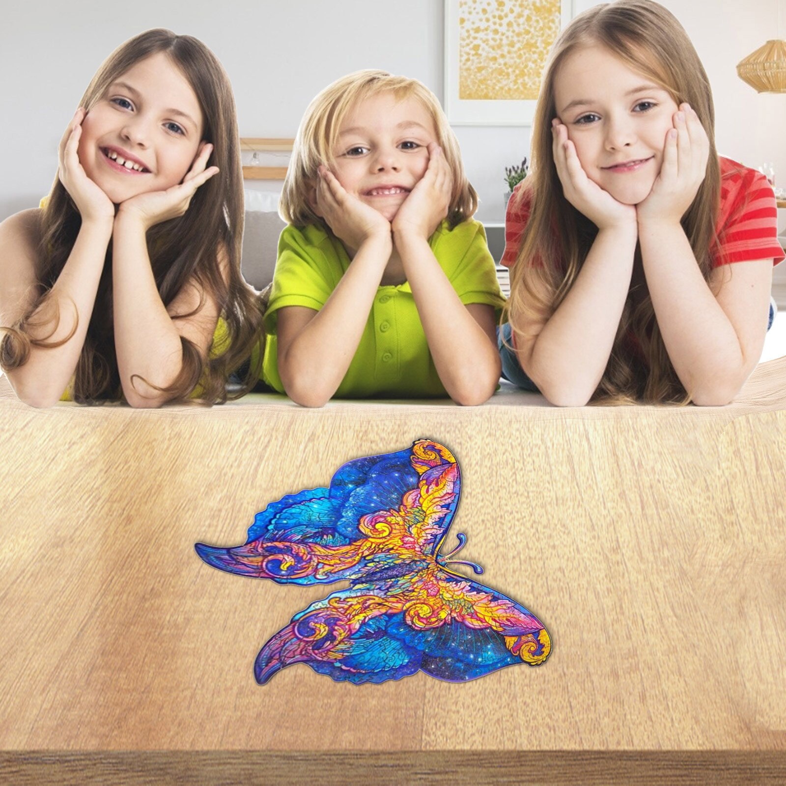 Vlinder Houten Puzzel Voor Volwassenen Kinderen Diy Houten Puzzels Elk Stuk Is Dier Vormige De Beste Kerstcadeau Houten Jigsaw