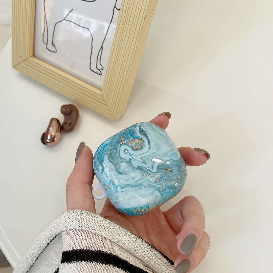 Marble Gradient Color Hard Plastic Case for Samsung Galaxy Buds live Earphone Headset Protective Cover for Galaxy Buds live Case: E