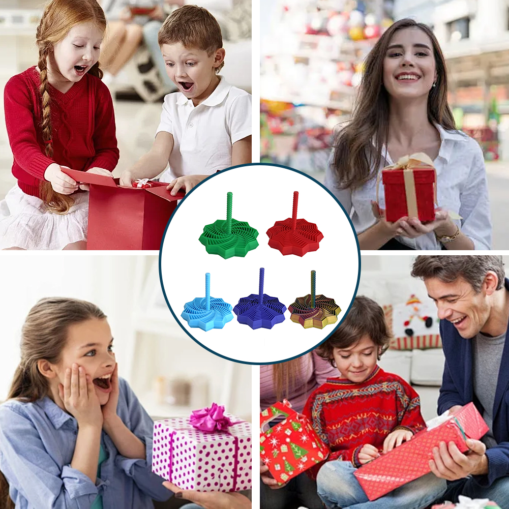 Expanded Sensory Fidget Star 3D Printed with Handles Fractal Fidget Hexagon Whirling Spiral Stress Relief Toy