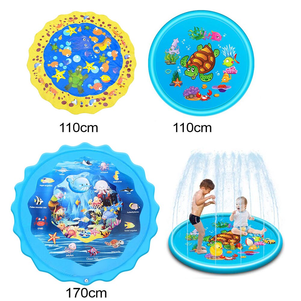 Aufblasbare Spritzen Sprinkler Pad draussen Spiele Wasser matt Baby, Kleinkind Waten Schwimmen Schwimmbad für freundlicher Kleinkinder Hinterhof Haben Spaß