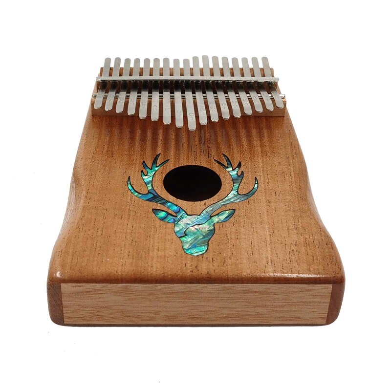 Kalimba 17 Touches En Bois D'acajou – Piano à Pouce Portable – Accordage En Do, Avec Sac Et Accessoires – Cadeau Musical Débutant