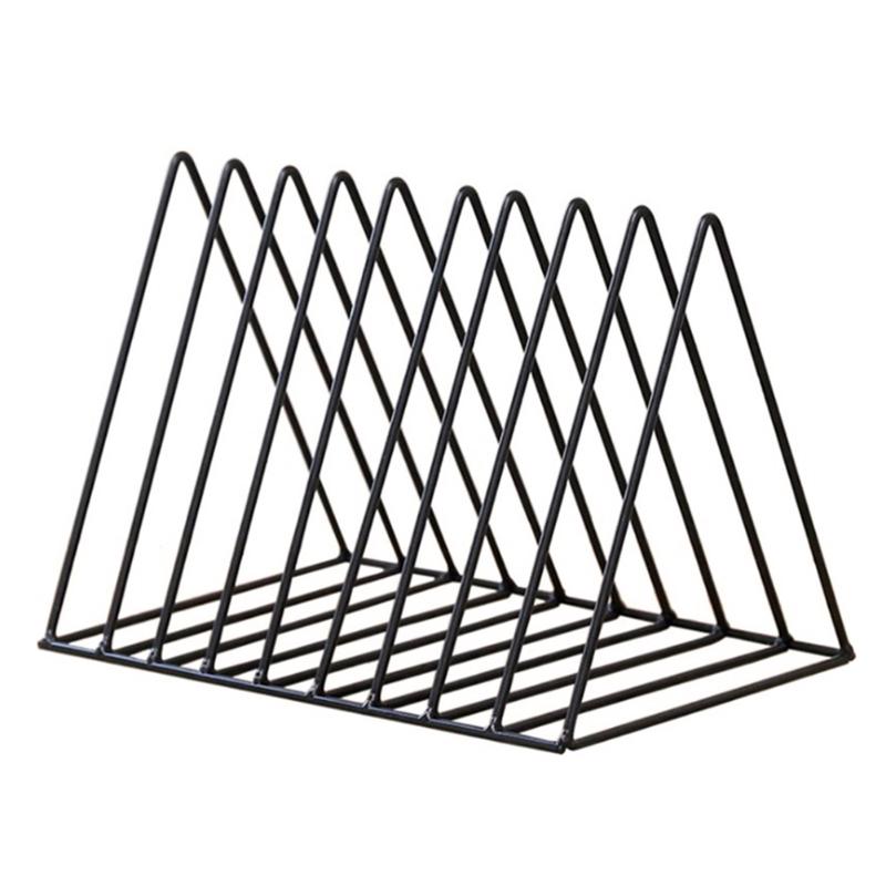 Filo di Arte del ferro Battuto Cestino di Immagazzinaggio del desktop di Famiglia Metallo dell'organizzatore Del Supporto Contenitore di Articoli Vari di Archiviazione di file Scaffale Basamento di Libro