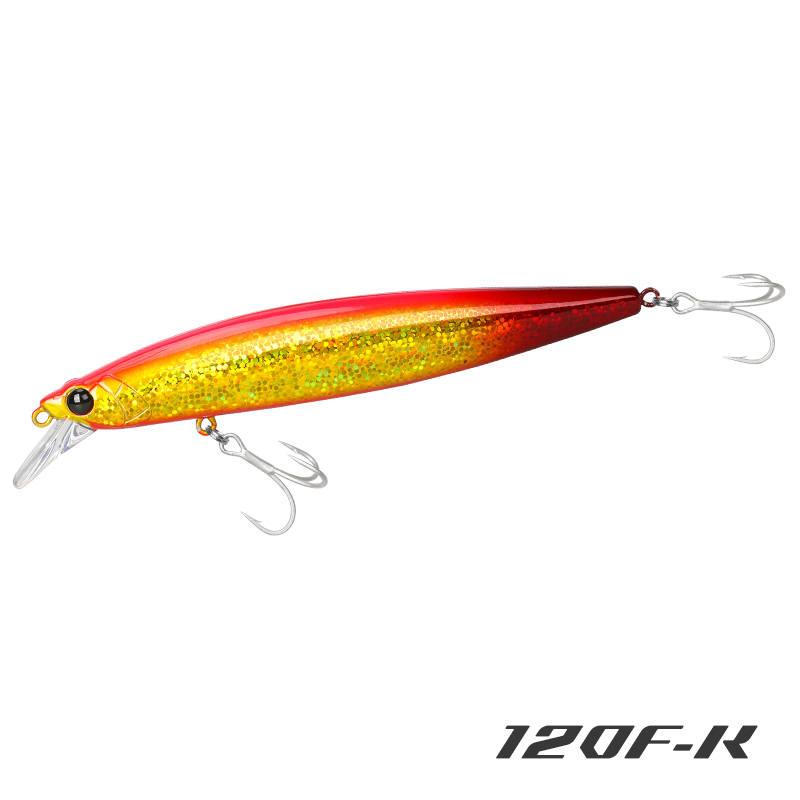 TSURINOYA-señuelo de pesca ultralargo, cebo duro de Pesca de Mar, peso de tungsteno, 120F, 120mm, 19g: 120F-K