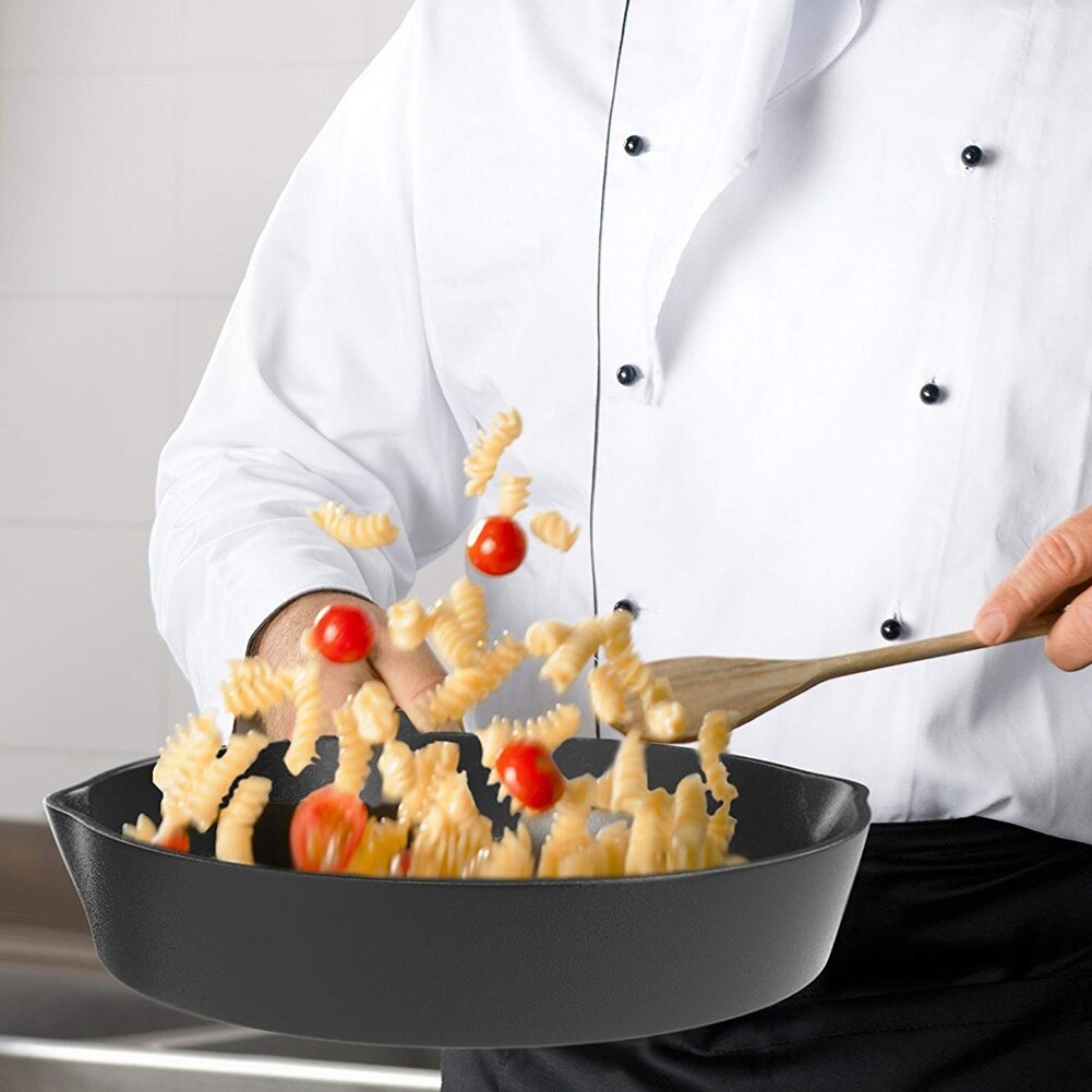 Gjutjärnspanna non-stick stekpanna kokgryta restaurang kock kokkärl stekpanna non-stick matlagning frukost