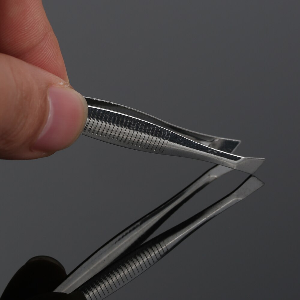 ELECOOL 2 In1 Rvs Wenkbrauw Pincet + Kam Pro Gezicht Hair Remover Tweezer voor Valse Wimpers Beauty Tool