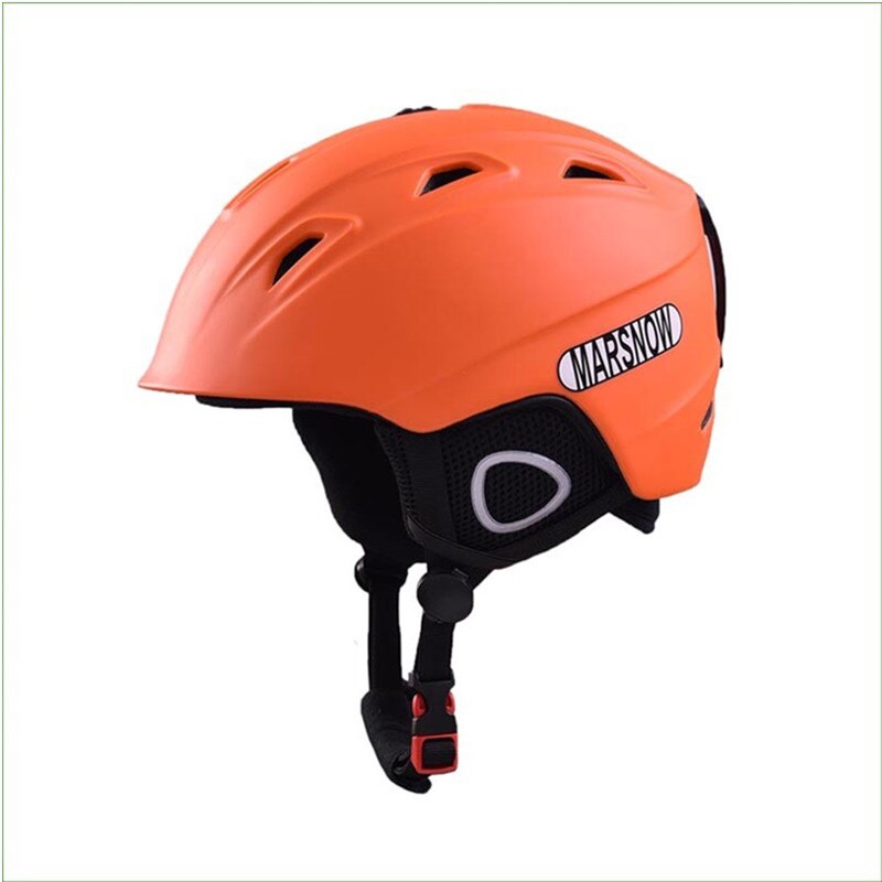 Marsnow Brand Professionele Skihelmen Kinderen Volwassen Mannelijke Dames Skateboard Skiën Beschermende Snowboard Sport Veiligheid Helmen: Orange / M for 51 to 55cm