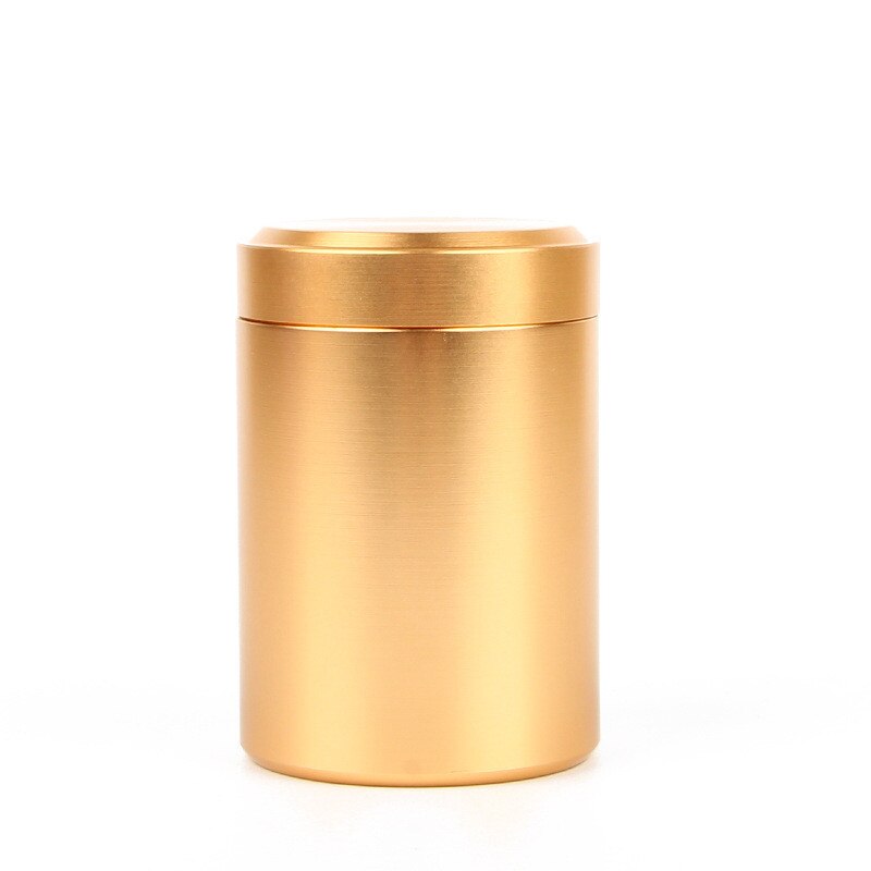 10pcs Portable Stash Jar-Airtight Smell Proof Durable Multi-Use Aluminum Herb Container DIY Candle Aromatherapy: Gold