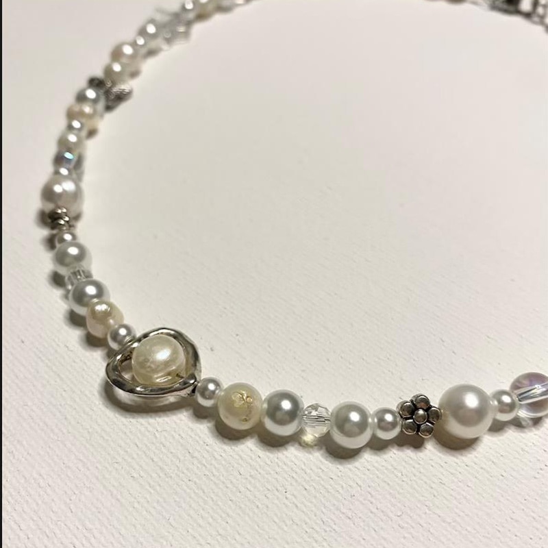 Fairy Parels Kralen Fairycore Ketting Bead Choker Mooie Glazen Kralen Ketting