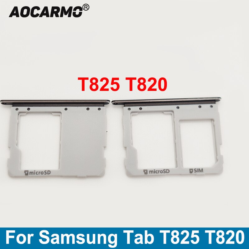 Aocarmosim Kaart Lade Microsd Sd Slot Holder Vervangende Onderdelen Voor Samsung Galaxy Tab T825 T820 S3 Lte SM-T819 4G