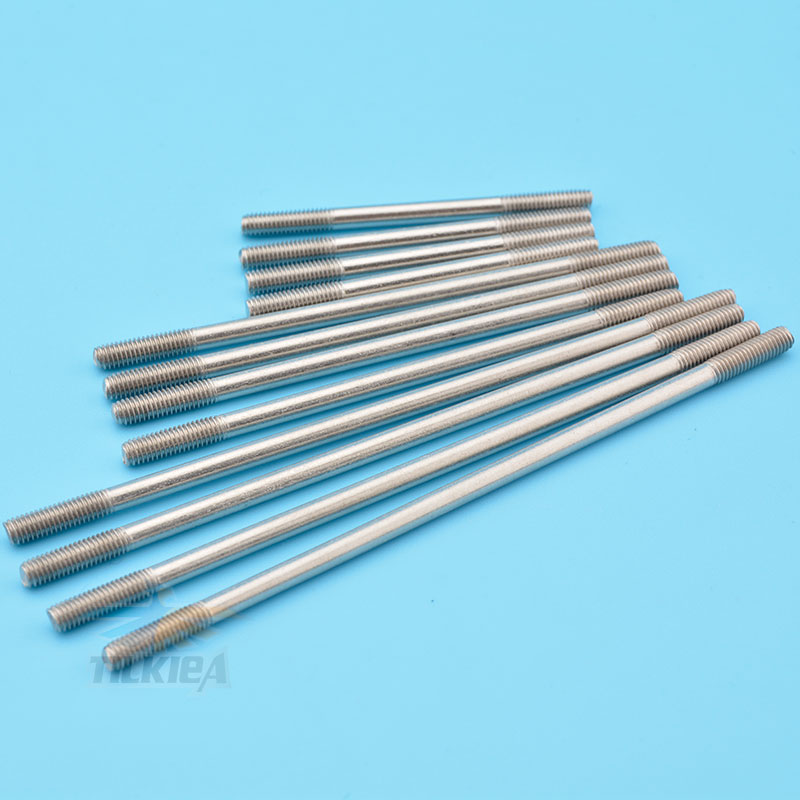 10pcs Stainless Steel Push Rods M3 L25/30/35/40/45/50/55/60/65/75/85/95/100/110/120/130/140mm Connecting Rods Thread Length 10mm