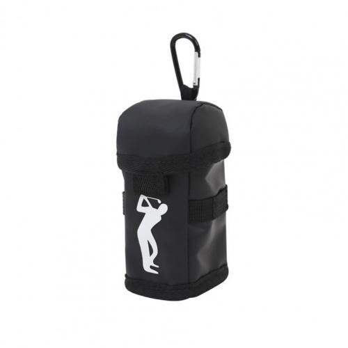 3 Golf Ball Holder Pouch Quick Access Moisture-proof Stylish Soft Golf Ball Protective Storage Bag for Golf Ball: black