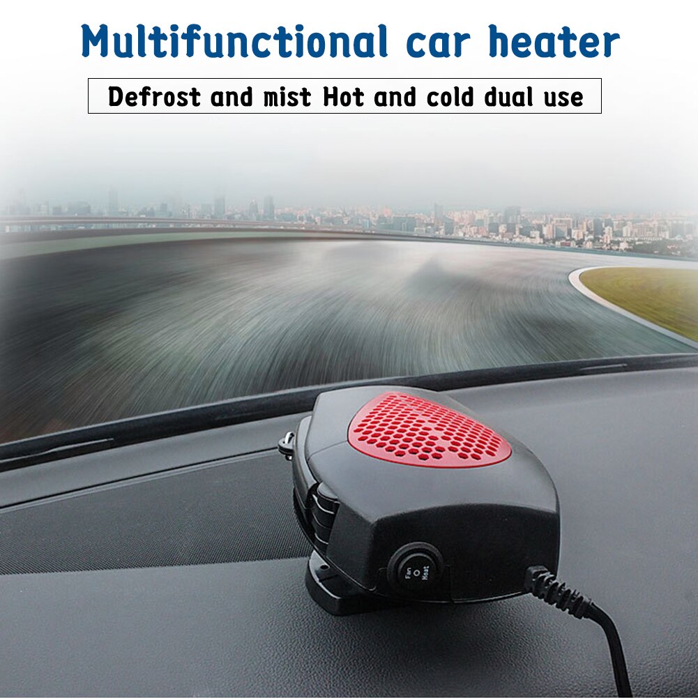 Auto Heater 5 In 1 Luchtreiniger 12V Cooler Droger Voorruitverluchting Ontdooier Warm Ventilator Voor Auto 'S