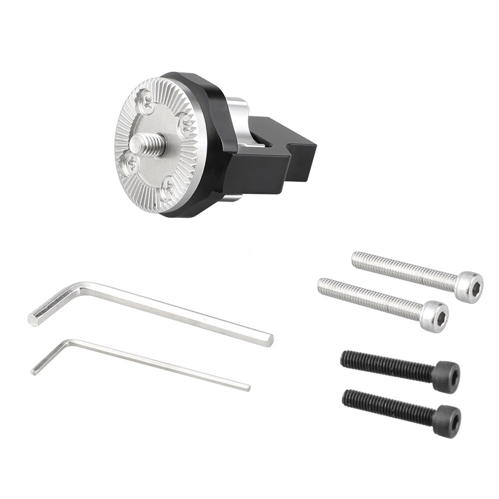 HDRIG-Connetor de montaje de extensión de M6, Kit de jaula de cámara con mango de madera, accesorios estándar ARRI Rosette