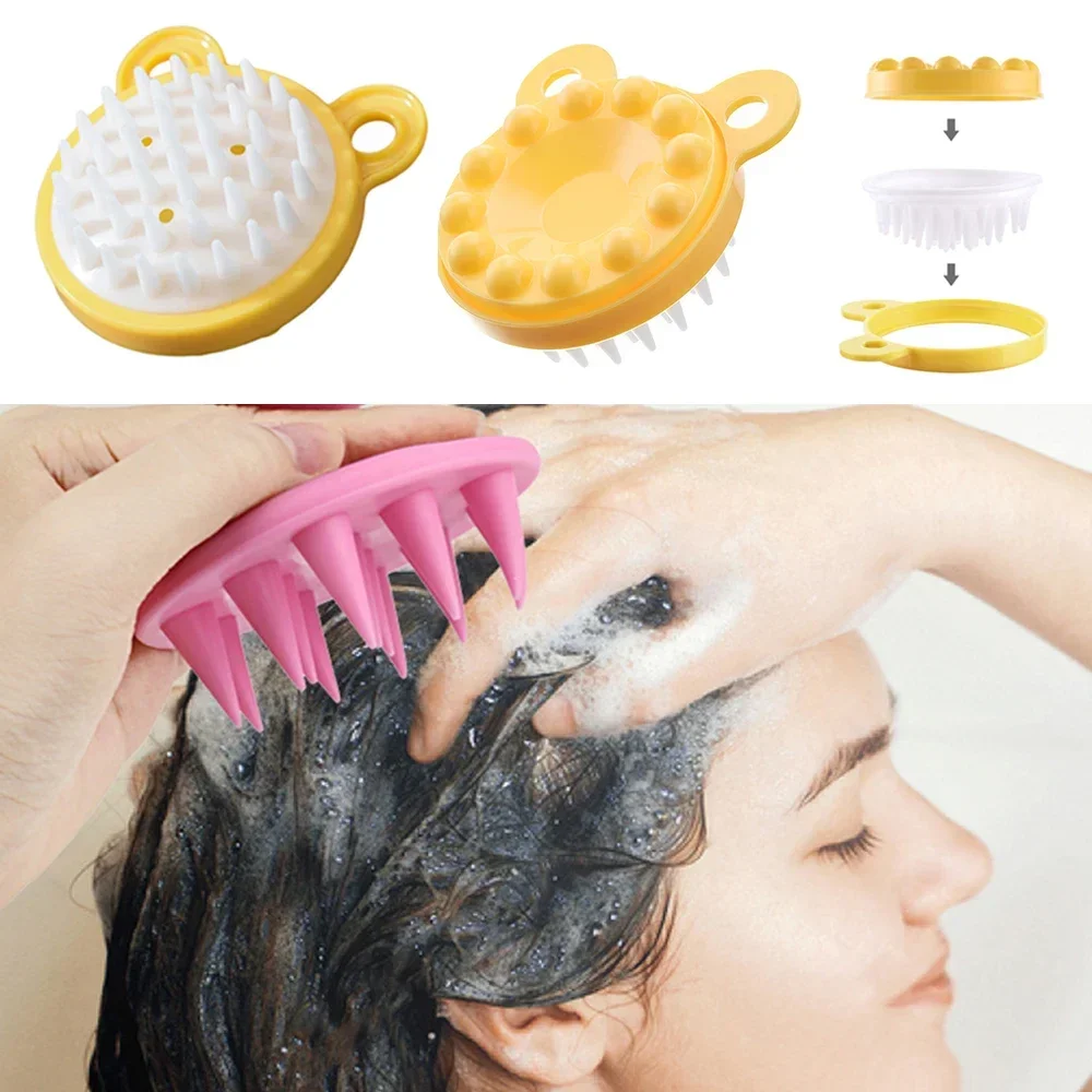 Hoofdhuid Scrubber Shampoo Borstel Massager Schone Hoofdhuid Kam Haar Wasborstel Hoofdhuid Peeling Opzetborstel Scrubber Gereedschap