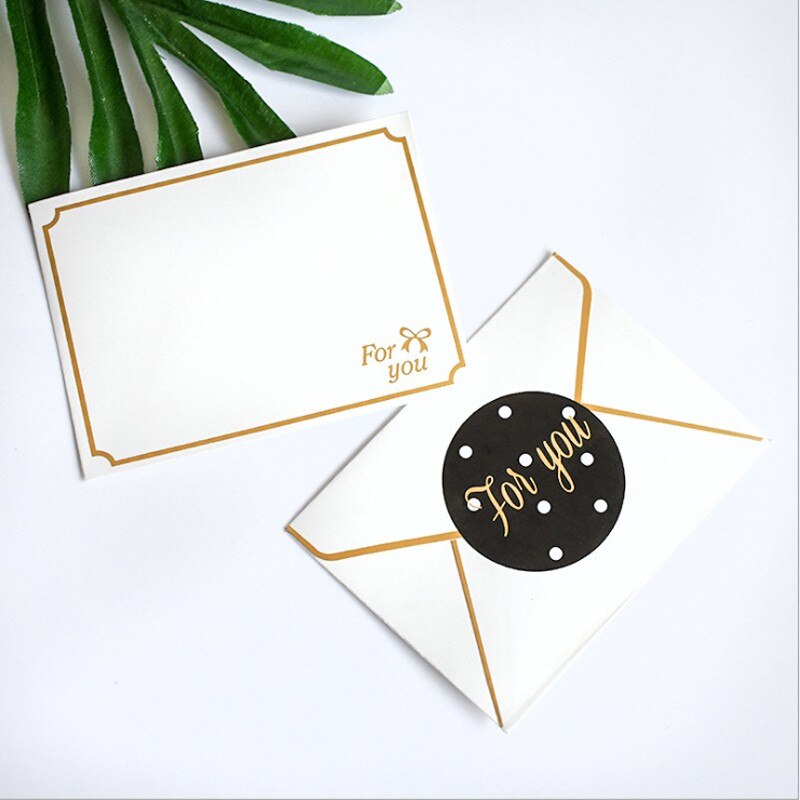 10 Stks/partij Mini Kawaii Briefpapier Kinderen Bronzing Decoratie Voor U Witte Envelop Zakelijke Uitnodiging