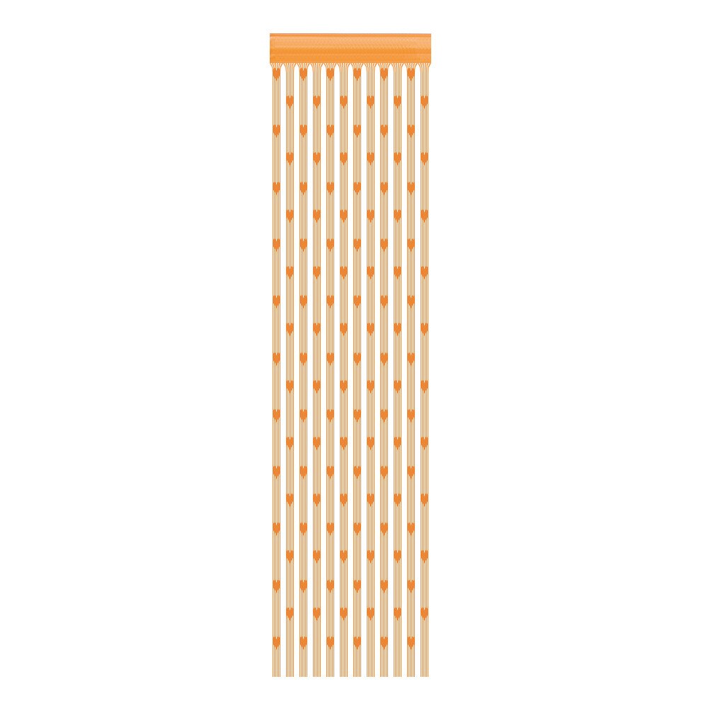 Rideau à cordes en forme de cœur d'amour, 50x200cm, diviseur de porte, cantonnière, pour salon, chambre à coucher, # P: Brown 