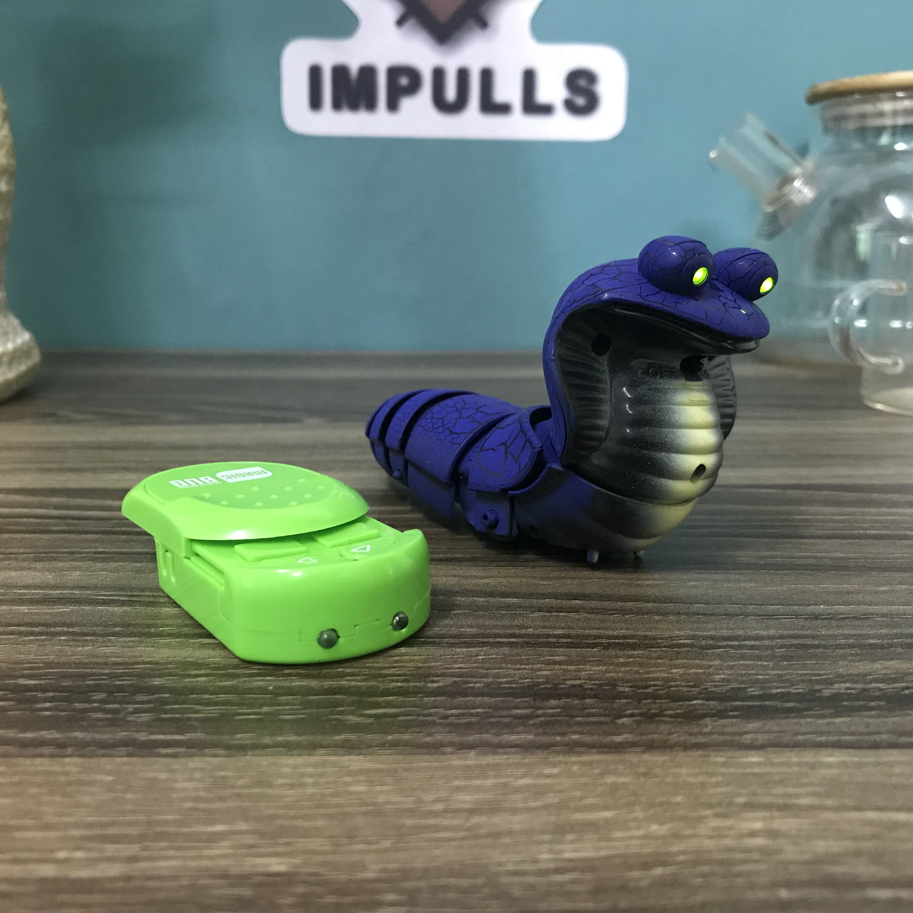 Impulss rc fjernbetjening slange klapperslange mini slange dyr trick skræmmende ondskab legetøj til børn sjov nyhed