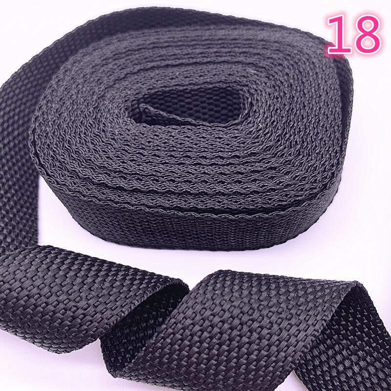 DIY 3 Yards Length 1 Inch (25mm) Width Nylon Webbing Strapping many Color: 18