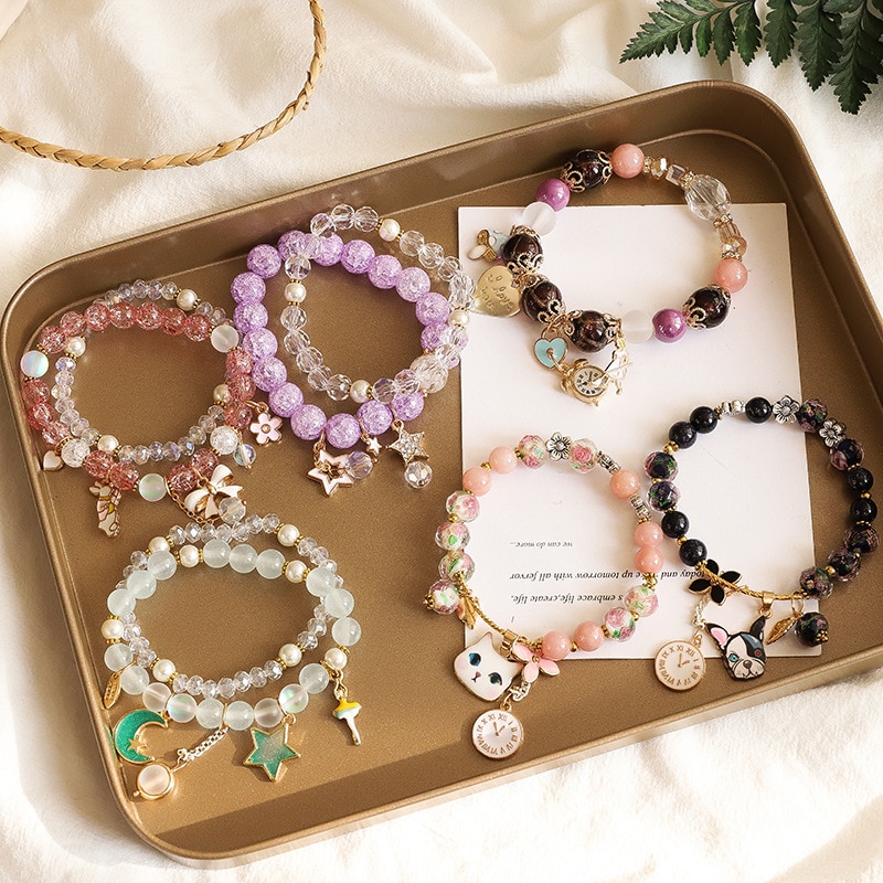 Mode eenvoudige kristal armband vrouwelijke persoonlijkheid wilde armband sieraden