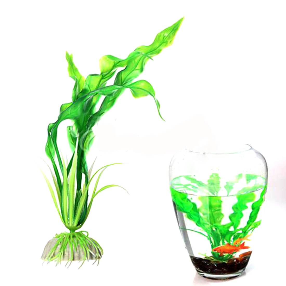 Aquarium Fish Tank Plants Artificial Green Seaweed Vivid Water Plants Plastic Plant Decorations: NO.3