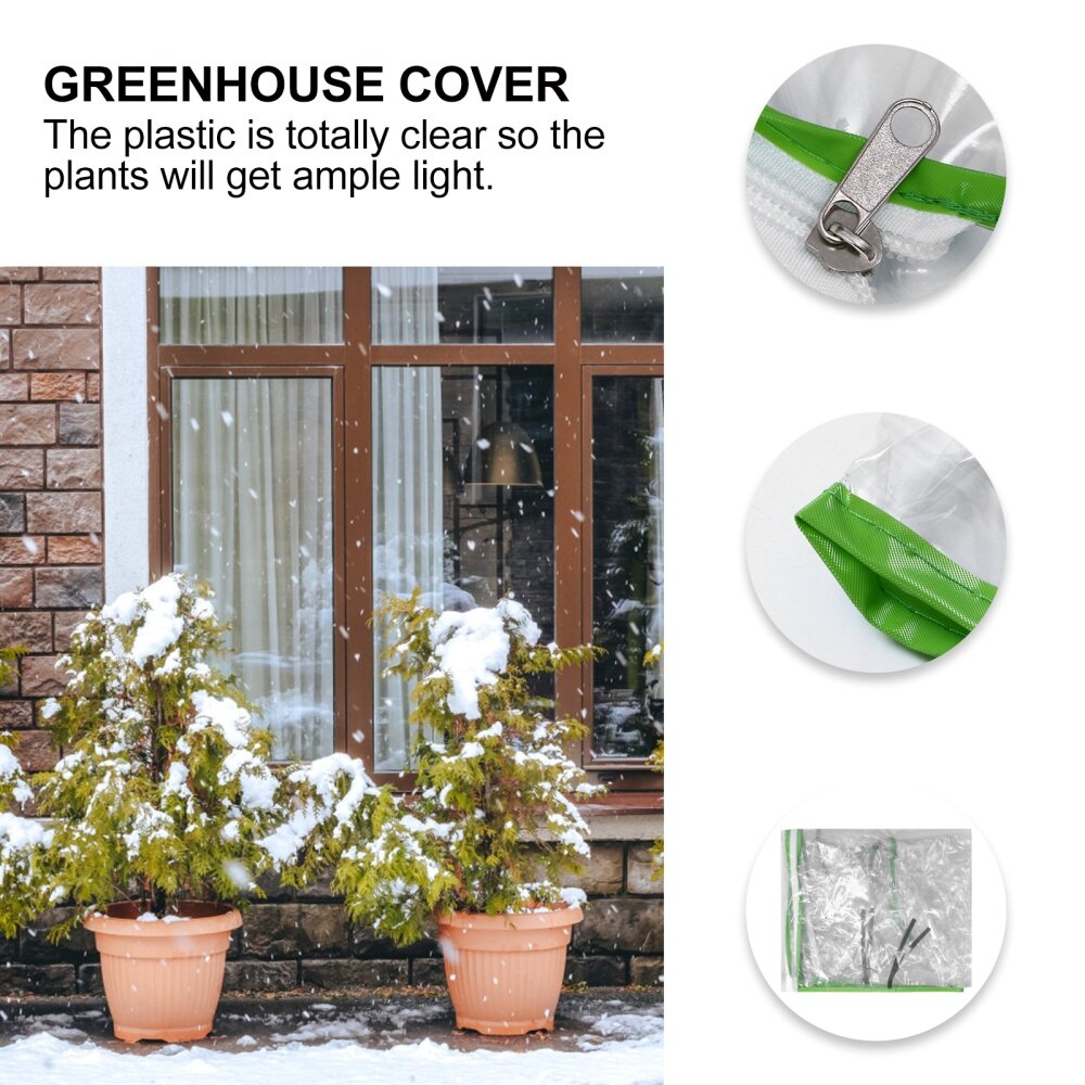 Couverture de protection de serres portatives de couverture transparente de PVC de serre chaude