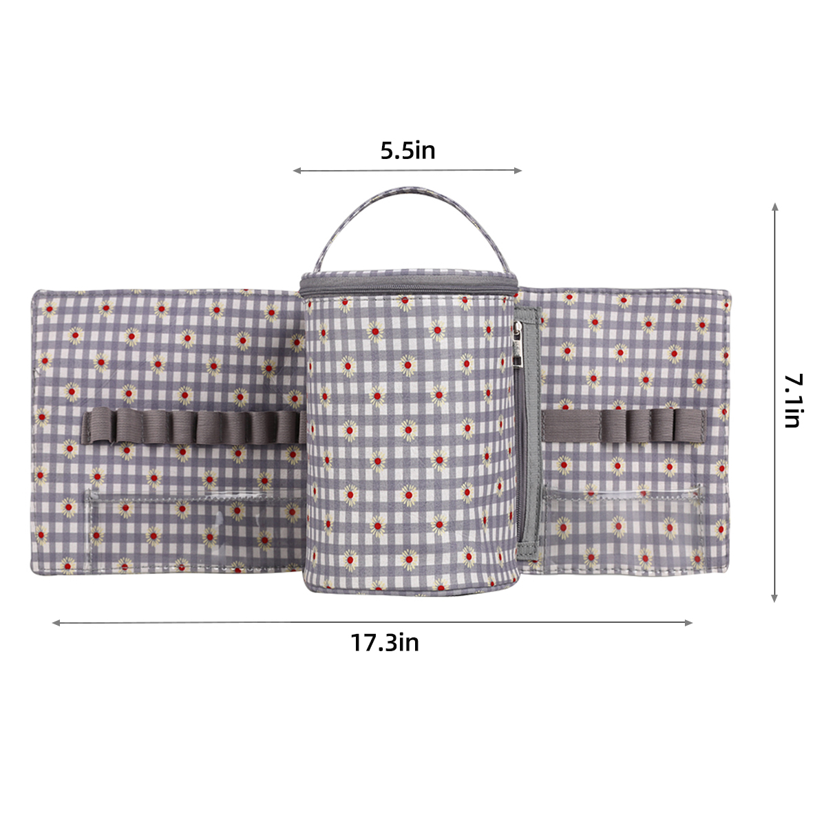 QZLKNIT Fashine Small Yarn Storage Bag Portable Knitted Wool Bags Foldable Cerchet Hooks Bags for Sewing Tools Accessories