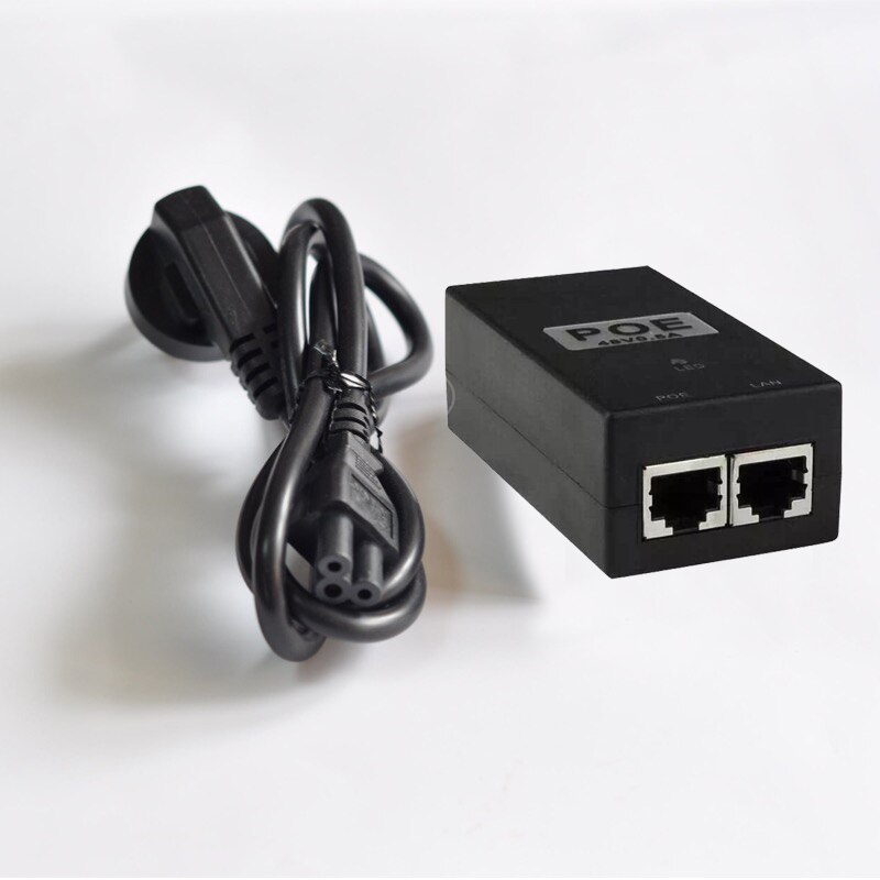 Cctv Security 48V0.5A 15.4W Poe Adapter Poe Injector Ethernet Voor Poe Ip Camera Telefoon Poe Voeding