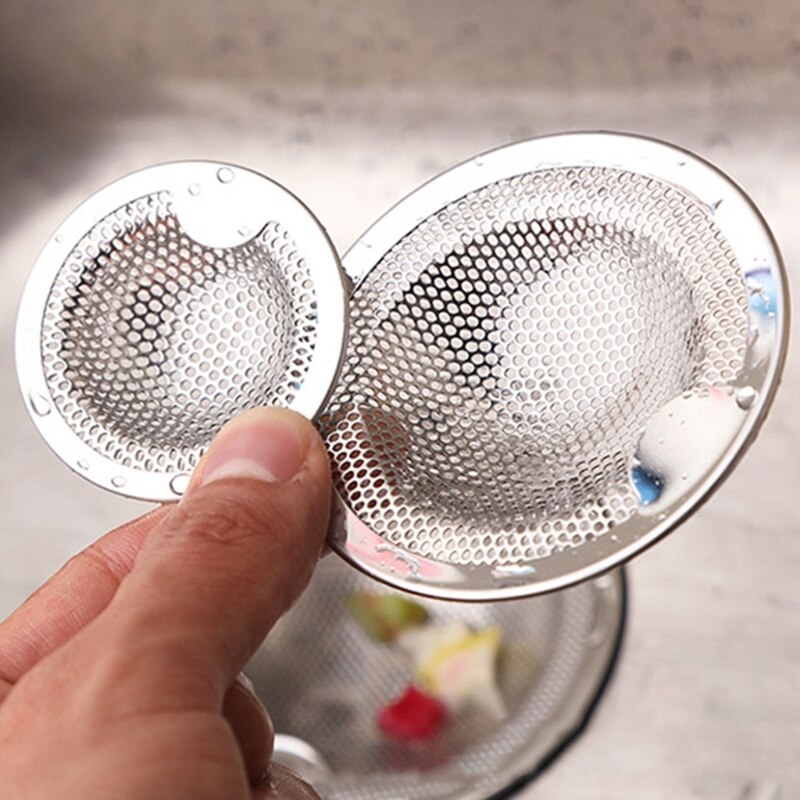 4 Stks/set Aanrecht Voedsel Residu Rvs Filter Badkamer Wastafel Haar Filters Riool Onzuiverheden Filter Mesh Thuis Acc