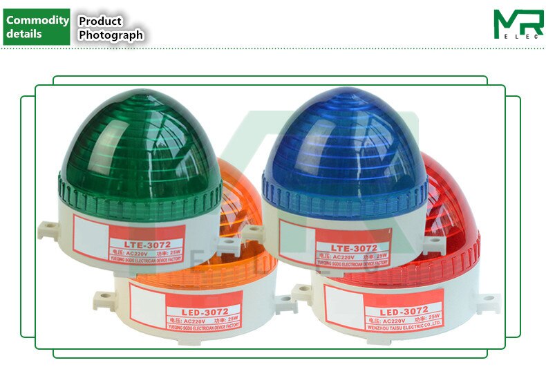 LTE-3072 Stroboscopische U-Buis Waarschuwing Lamp Workshop Waarschuwing Lamp Signaal Lamp