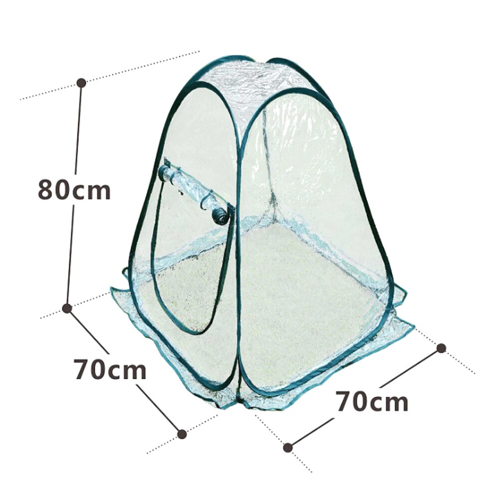 Mini Portable Folding Pop up Greenhouse PVC Transparent Flower Shelter Balcony Patio Plant Flower Succulent Warm Insulation Shed