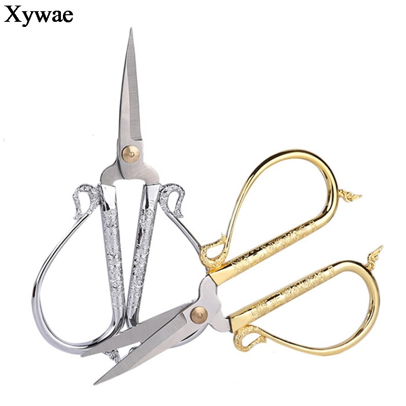 Tijeras clásicas de estilo Retro europeo, tijera antigua para costura artesanal, a medida, corte de papel, tijeras de costura bordada