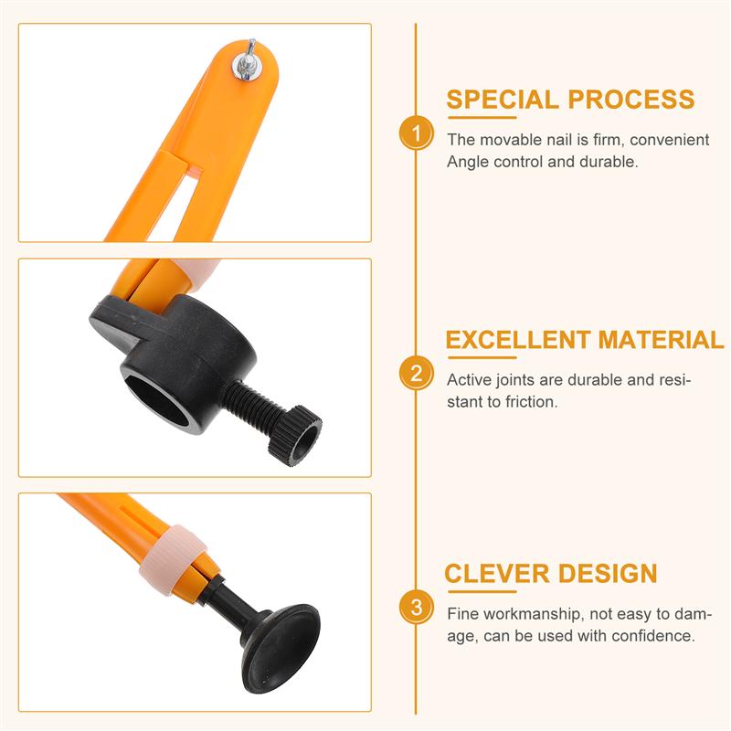Blackboard Drawing Tool Plastic Compass with Dule-use Position Head Teaching Tool