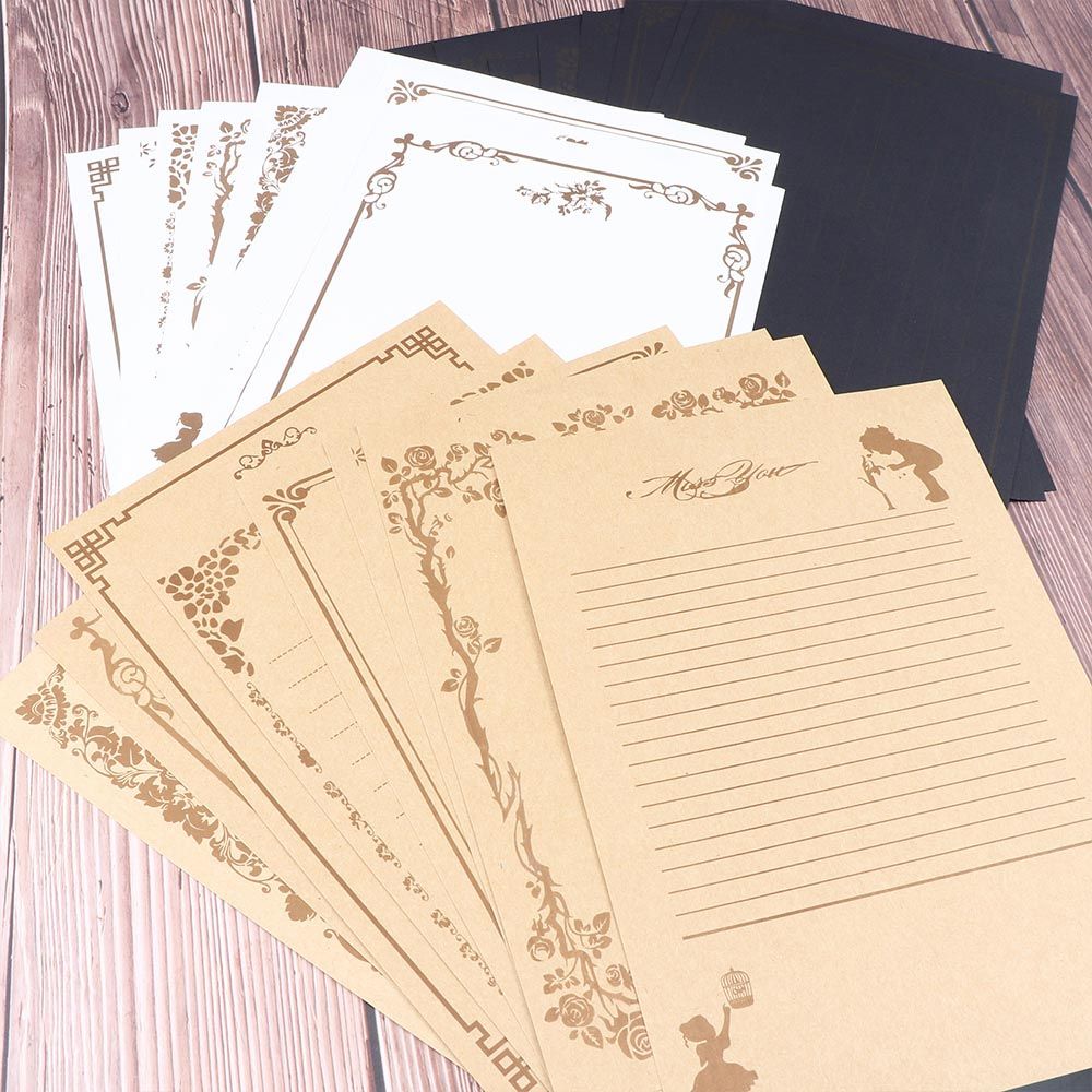8Pcs/Set Note Writing Stationery Office Letter Pads Letter Papers School Supplies