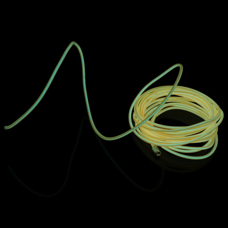 1m el tråd maske vandtæt led strip lys neon lys glød lys line reb rør kabel til fest kostumer glødende maske