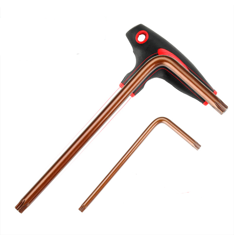 1Pc T-shaped Hex Wrench S2 Torx screwdriver T10 T15 T20 T25 T30 T40 T45 T50