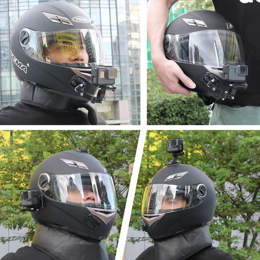 Hel ansigt hjelm hage holder til gopro hero 6 5 4 3+ 3 2 1 motorcykel hjelm hage stativ kamera tilbehør til go pro hero
