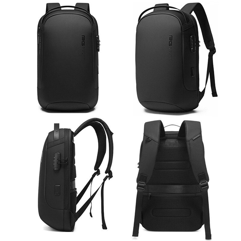 BANGE Anti Theft Men Backpack Waterproof USB Charging Backpacks 15.6 Inch Laptop Bag Business Travel Bag Backpack