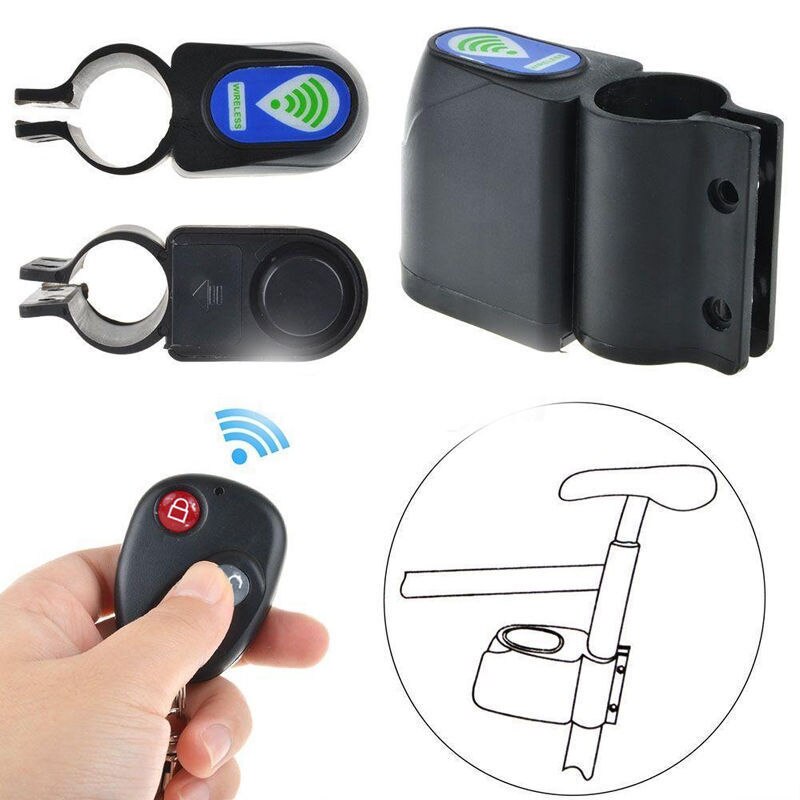 Wireless Alarm Lock Bicycle Bike Security System With Remote Control Anti-Theft Bicycle Accessories