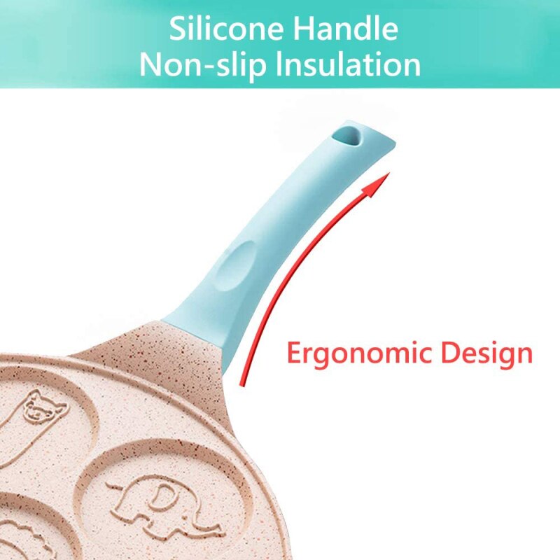 Zeven-Hole Frituren Pot Verdikte Omelet Pan Non-stick Ei Pannenkoek Steak Pan Koken Ei Ham Pannen Ontbijt maker Keuken Sartenes