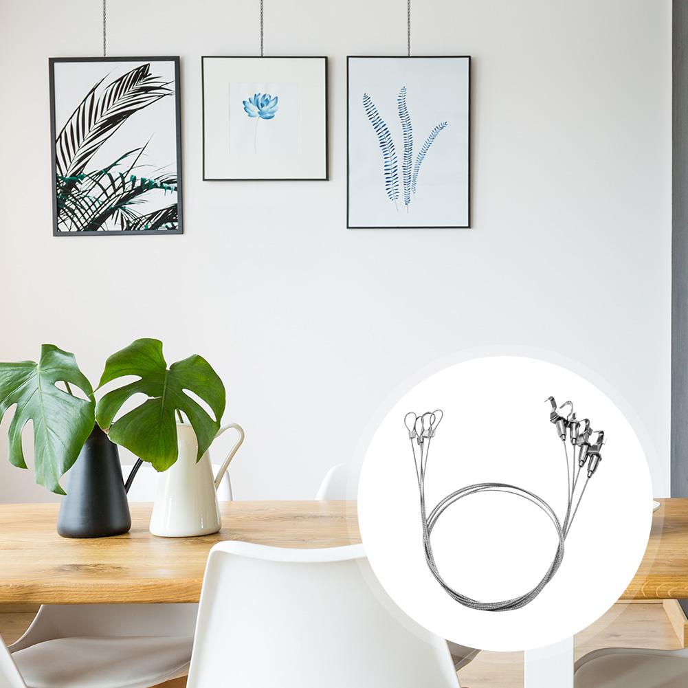 Stainless Steel Wire Rope Hanging Picture Line Hanging Picture Hook Exhibition Hall Hanging Picture Hook Hanging Rope Hook Track