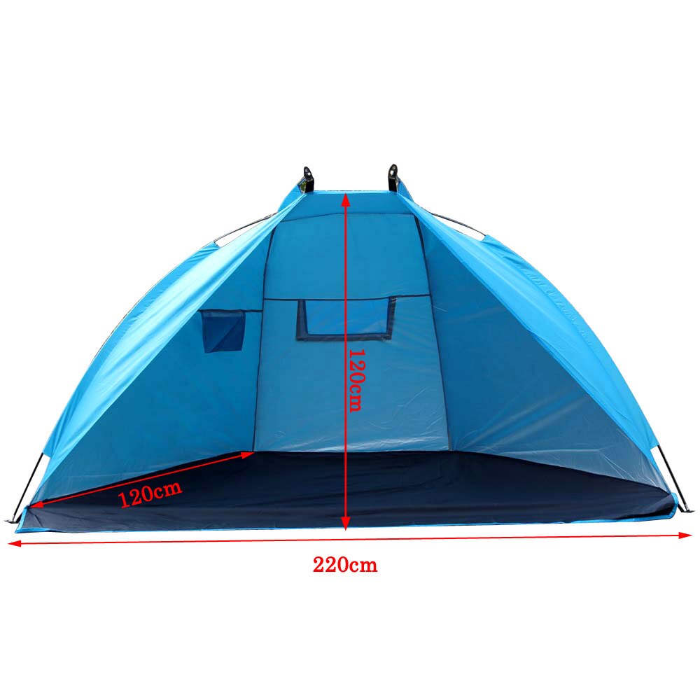 Sommer strand telt utendørs camping telt anti uv parasol ly for fiske piknik strand park sports fiske telt