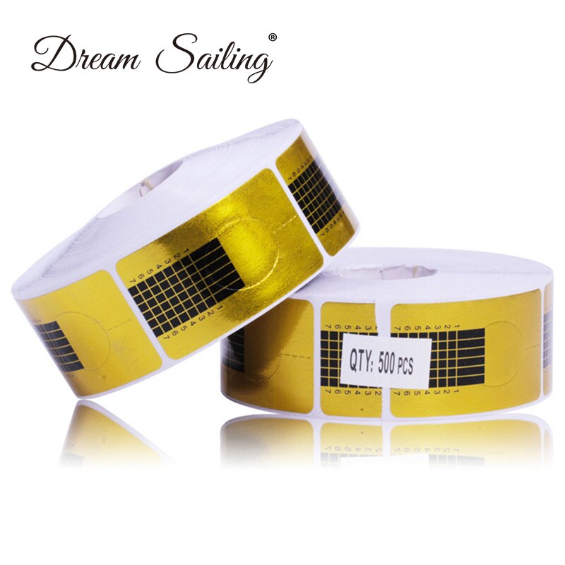 100 pcs French Nail Form Tips Nail Art Form Acrylic Tip Gel Nails Sticker Extension Curl Form For Nail Polish Guide